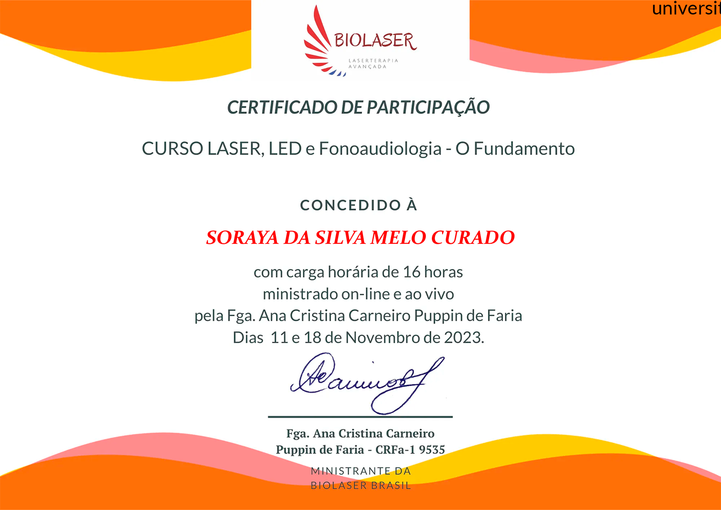 LASER, LED e Fonoaudiologia - O Fundamento